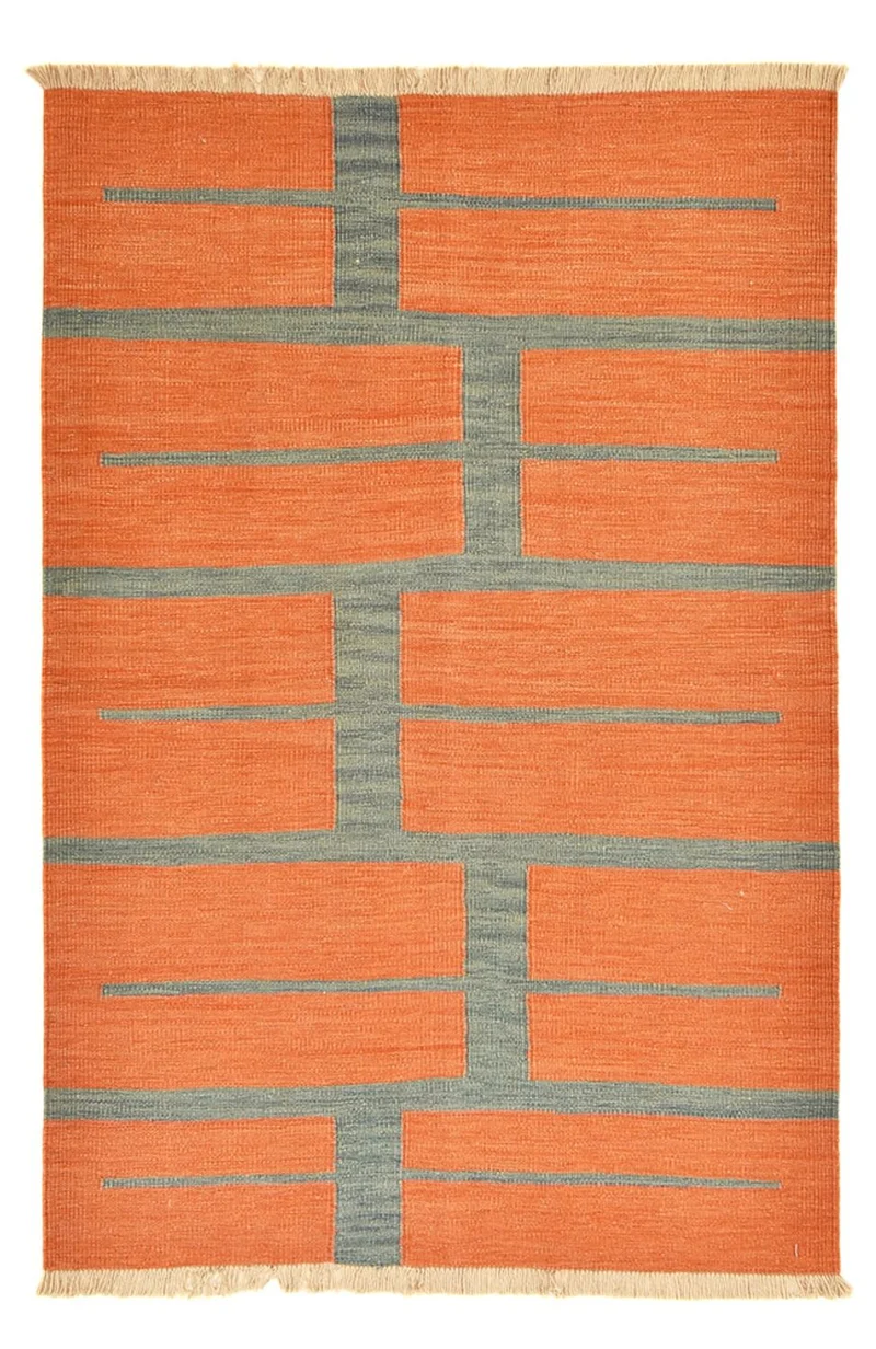 Kelim Modern Teppich 121x182cm - mehrfarbig