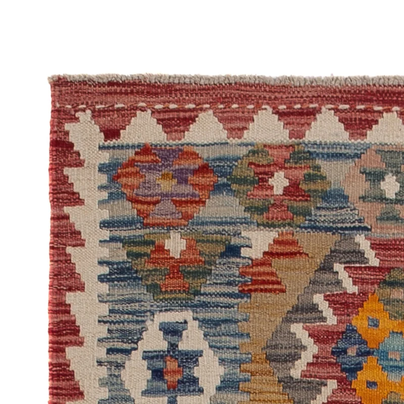 Kelim Maimene Teppich 79x243cm - mehrfarbig