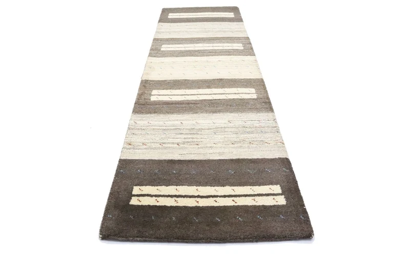 Gabbeh Teppich Indus 81x293cm - Wollteppich