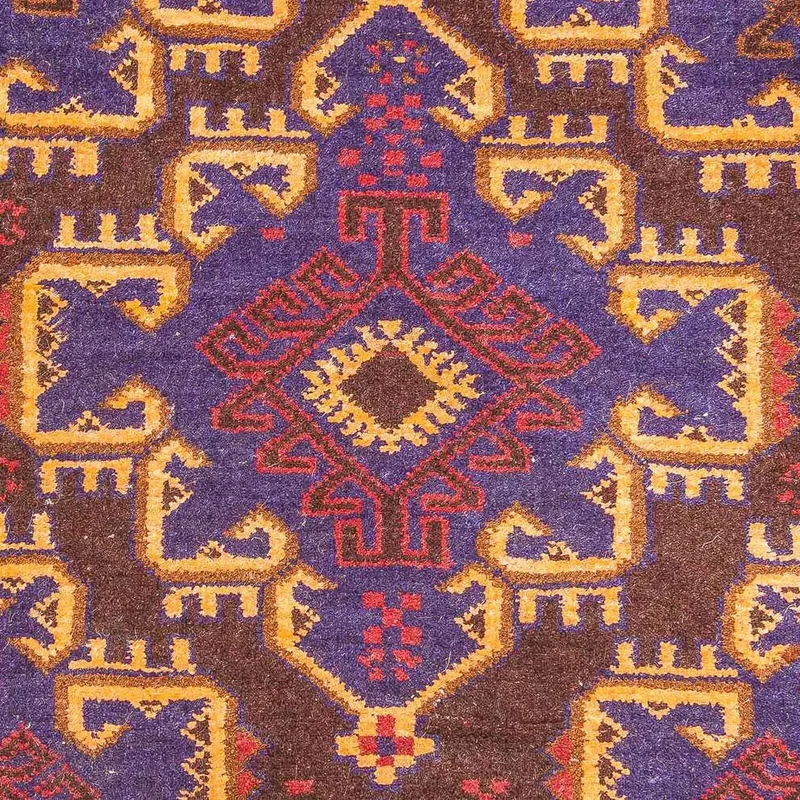 Belutsch Teppich 81x133cm - Orientteppich - blau