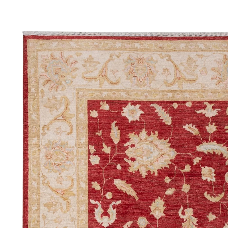 Ziegler Teppich 204x303cm - Orientteppich - dunkelrot