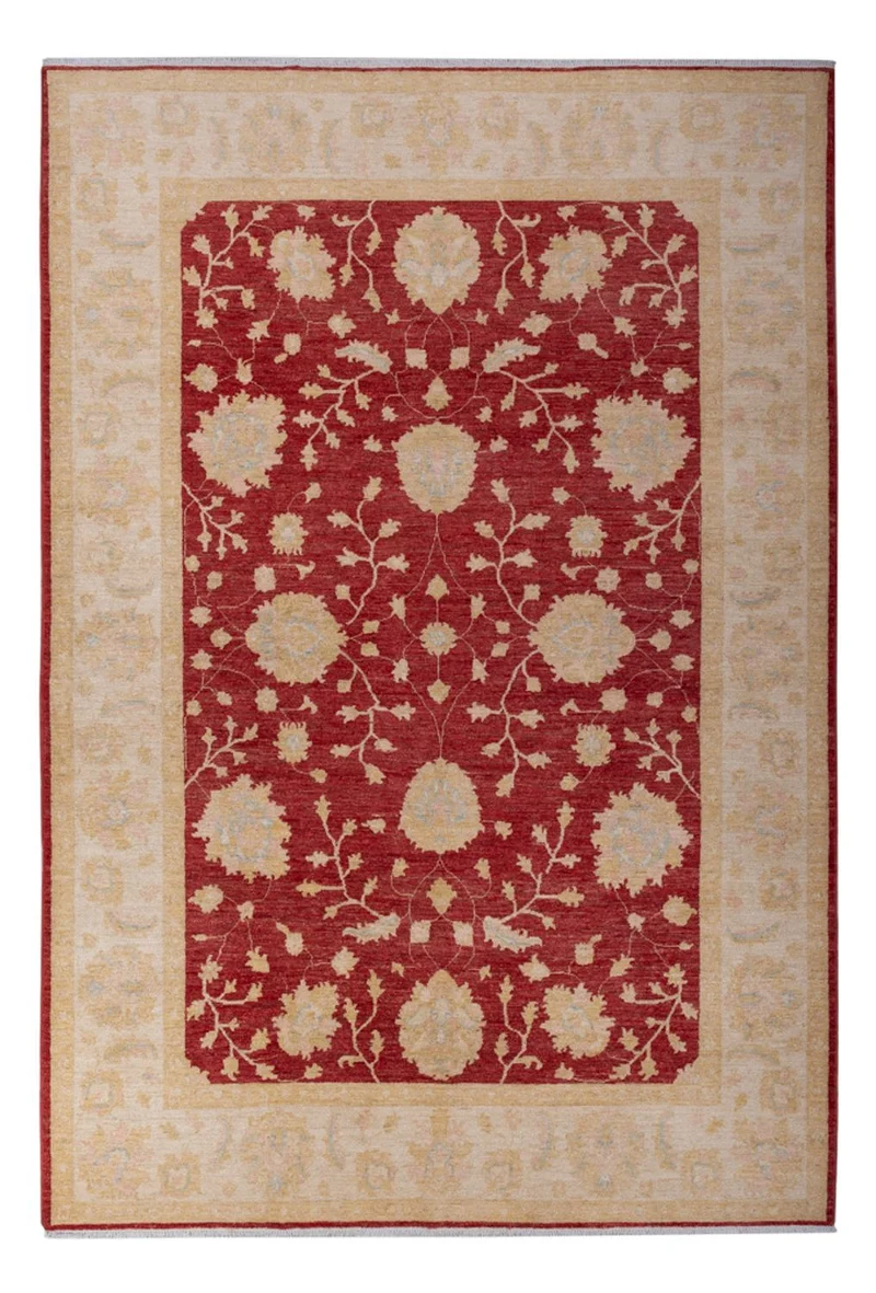 Ziegler Teppich 205x300cm - Orientteppich - dunkelrot