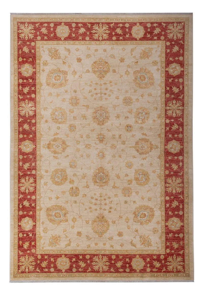 Ziegler Teppich 201x298cm - Orientteppich - beige