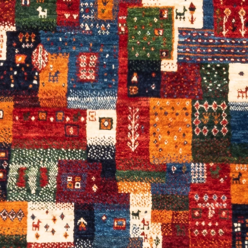 Gabbeh Teppich - Loribaft Perser - Royal - 84 x 127 cm - mehrfarbig