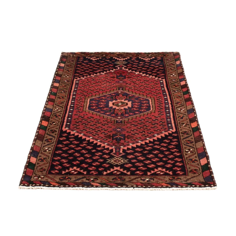Hamadan Teppich 74x153cm - Perserteppich - dunkelrot