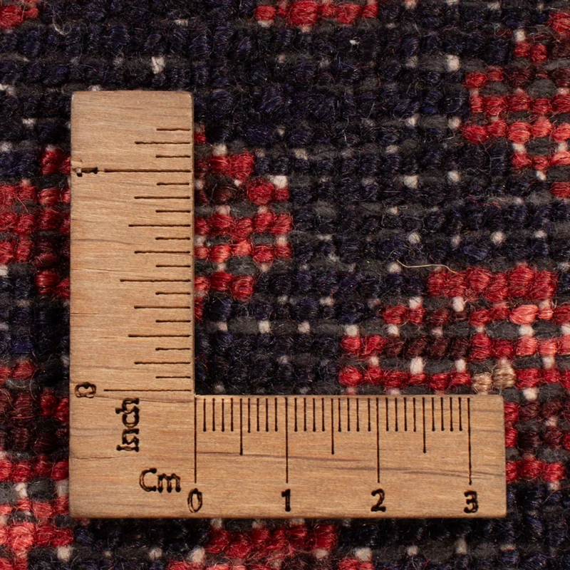 Hamadan Teppich 74x153cm - Perserteppich - dunkelrot
