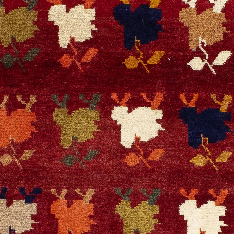 Ghashghai Teppich 83x190cm - Perserteppich - dunkelrot