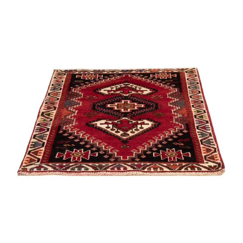 Ghashghai Teppich 81x119cm - Perserteppich - dunkelrot