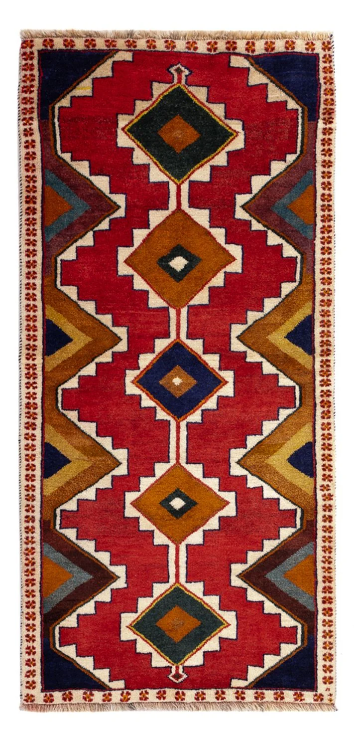 Ghashghai Teppich 84x172cm - Perserteppich - rot