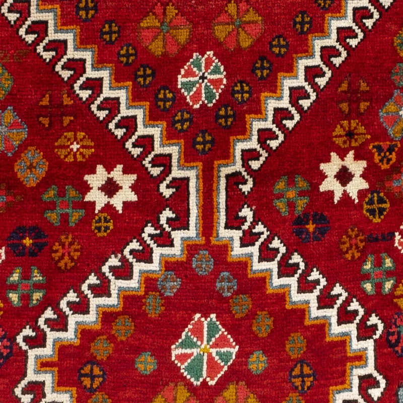 Ghashghai Teppich 94x128cm - Perserteppich - rot