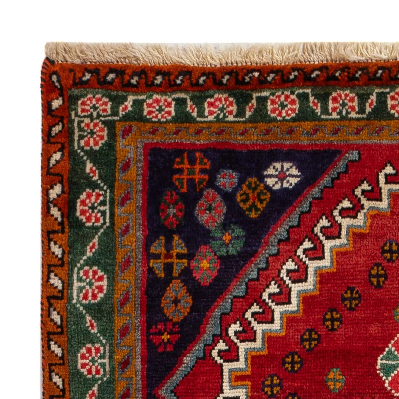 Ghashghai Teppich 94x128cm - Perserteppich - rot