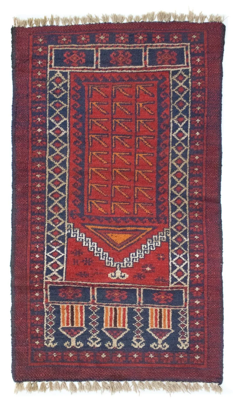 Belutsch Teppich 73x125cm - Orientteppich - braun