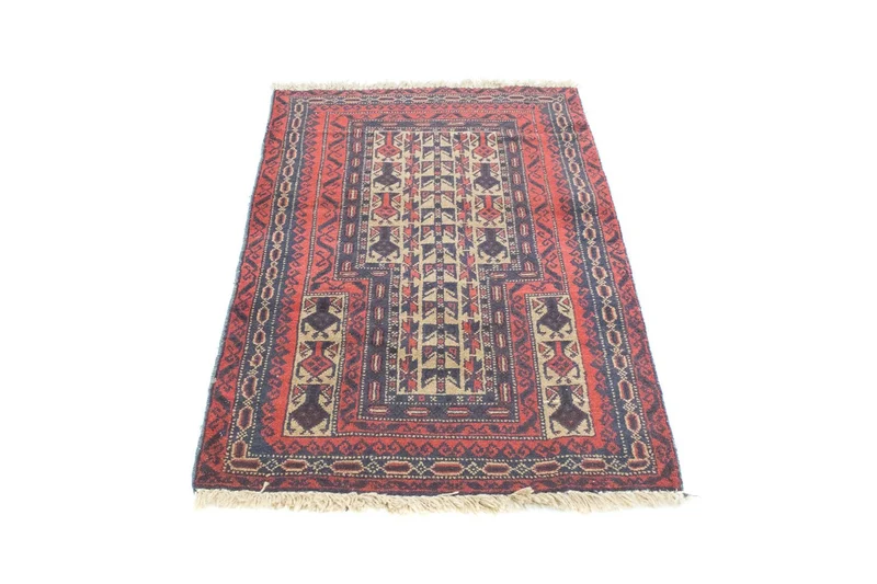 Belutsch Teppich 81x121cm - Orientteppich - rot