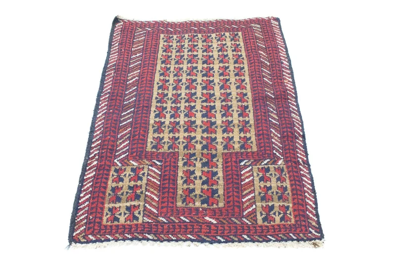 Belutsch Teppich 74x117cm - Orientteppich - rot