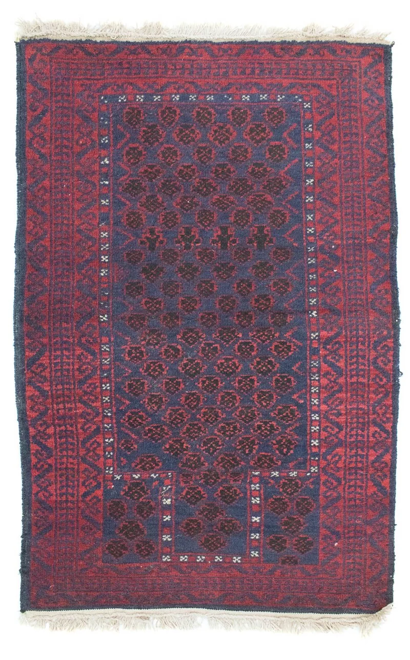 Belutsch Teppich 77x124cm - Orientteppich - blau