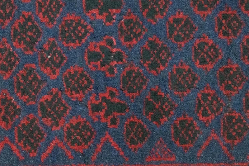 Belutsch Teppich 77x124cm - Orientteppich - blau