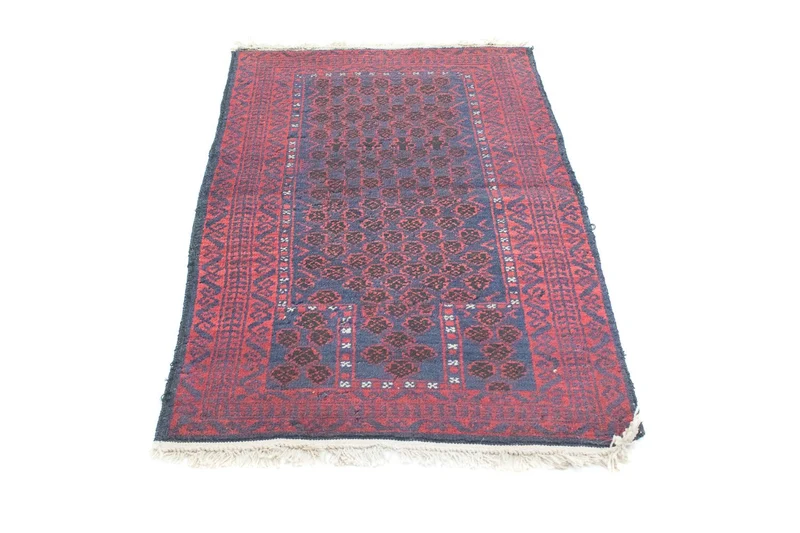 Belutsch Teppich 77x124cm - Orientteppich - blau