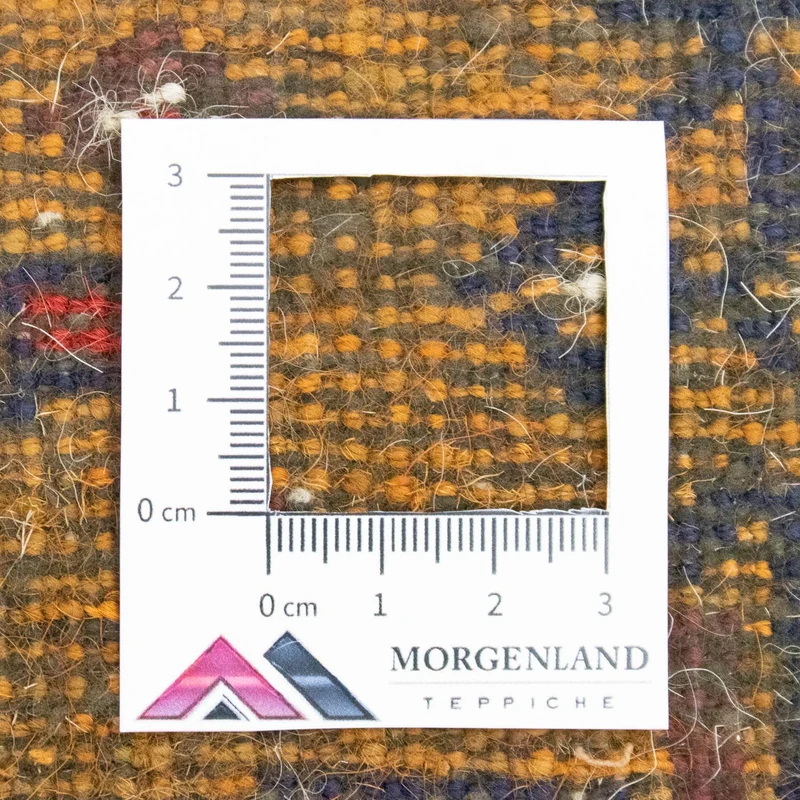 Belutsch Teppich 74x131cm - Orientteppich - gelb
