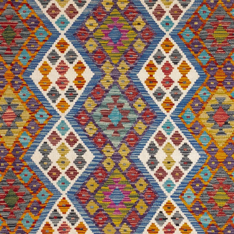 Kelim Maimene Teppich 203x207cm - mehrfarbig