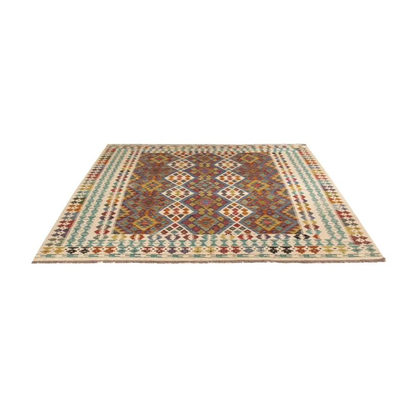 Kelim Maimene Teppich 203x207cm - mehrfarbig