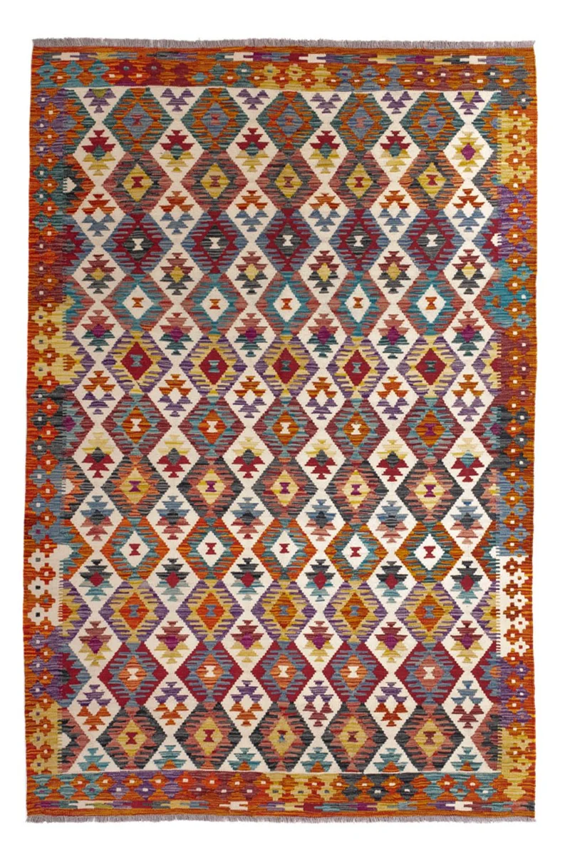 Kelim Maimene Teppich 165x245cm - mehrfarbig