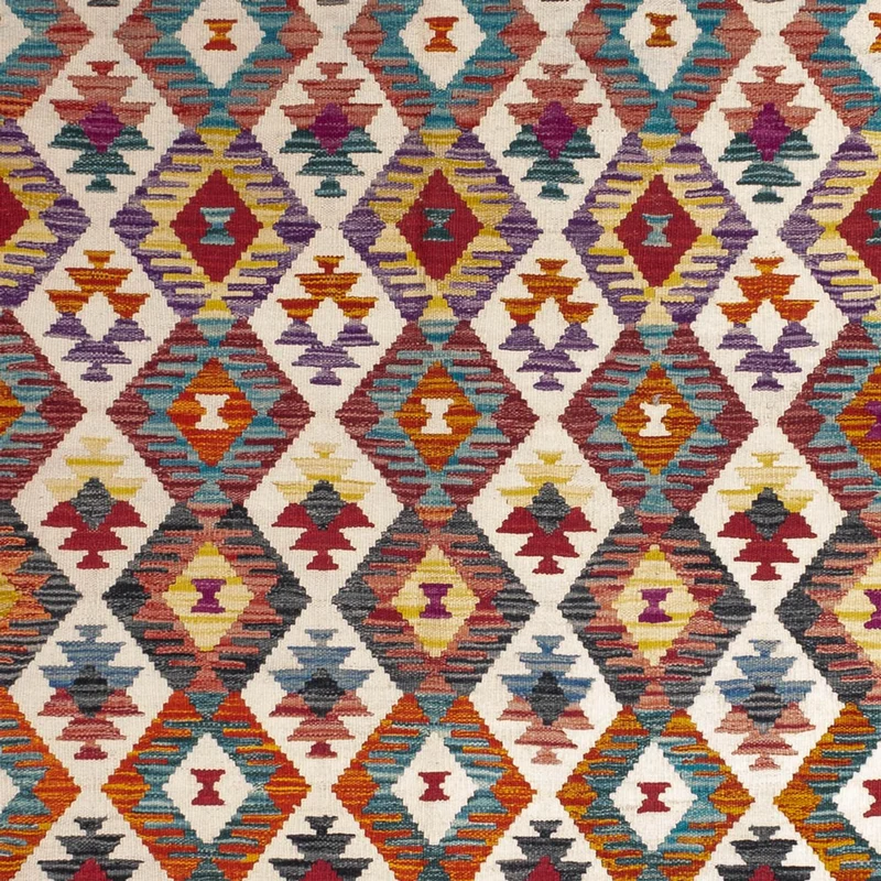 Kelim Maimene Teppich 165x245cm - mehrfarbig