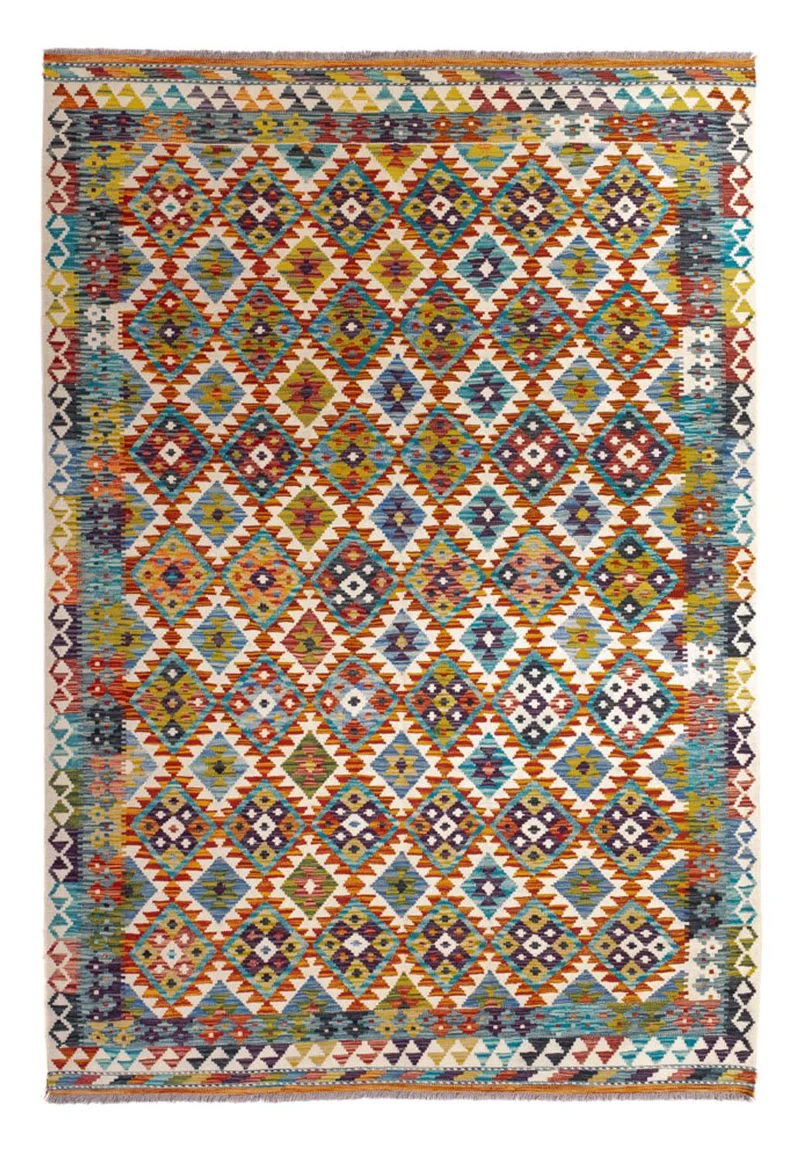 Kelim Maimene Teppich 172x245cm - mehrfarbig