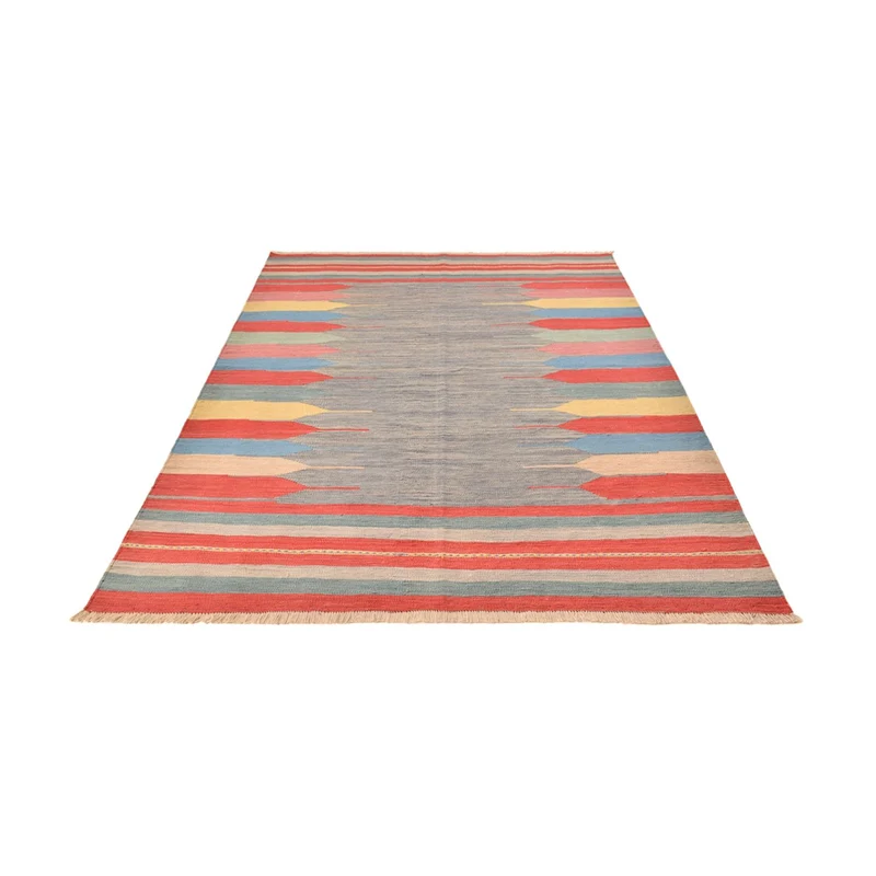 Kelim Modern Teppich 192x288cm - mehrfarbig