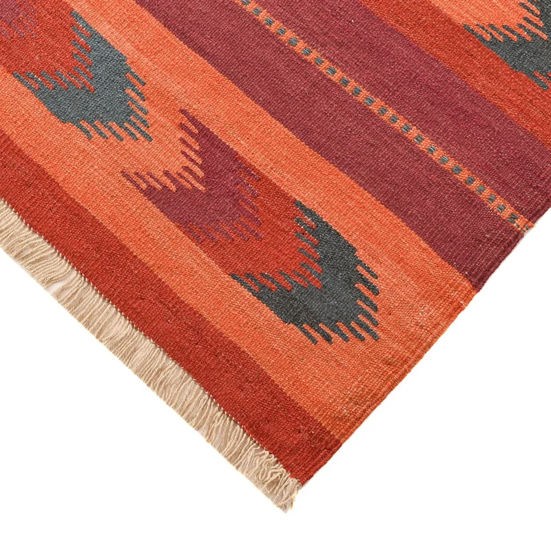 Kelim Fars Teppich 174x253cm - mehrfarbig