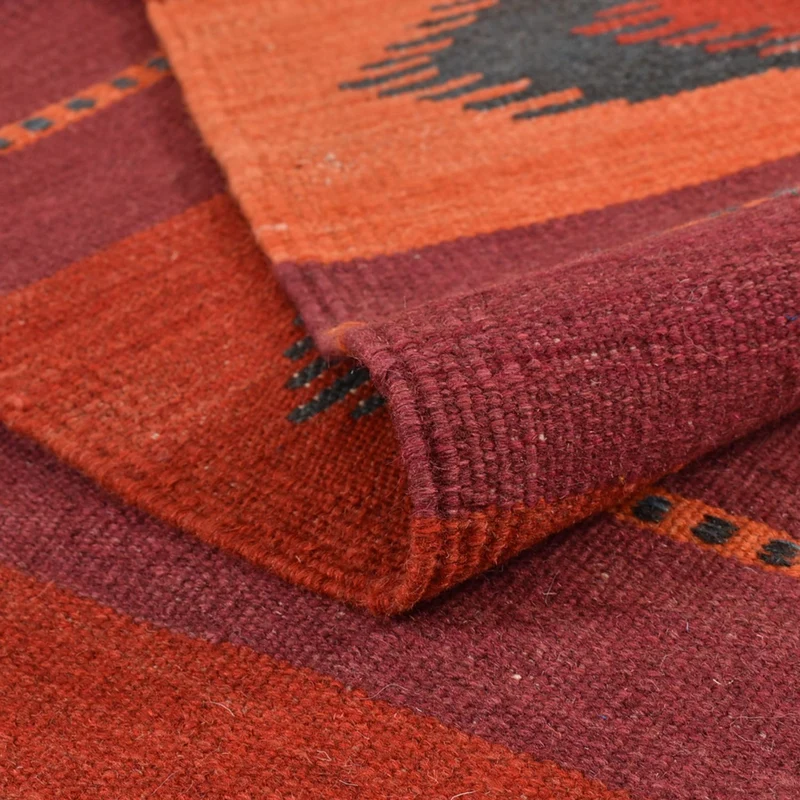 Kelim Fars Teppich 174x253cm - mehrfarbig