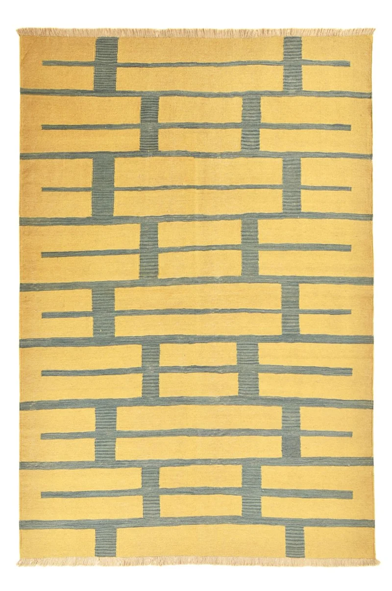 Kelim Modern Teppich 193x288cm - mehrfarbig
