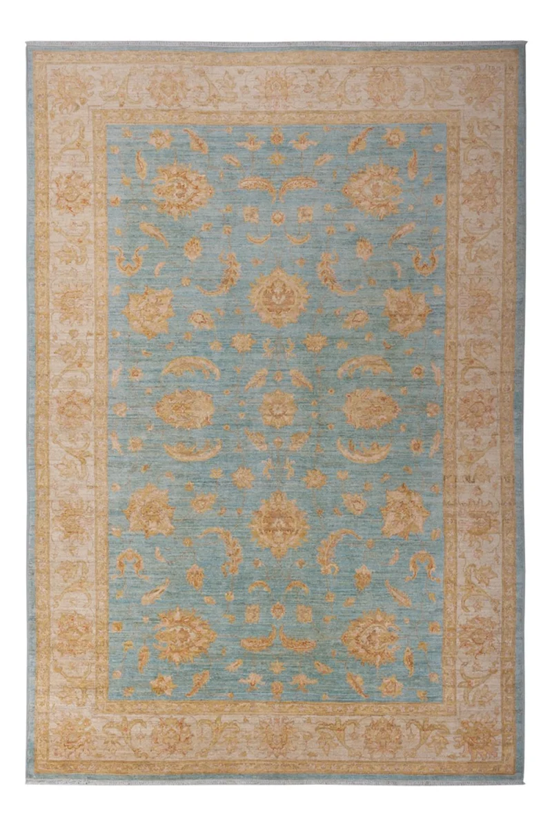 Ziegler Teppich 207x303cm - Orientteppich - hellblau