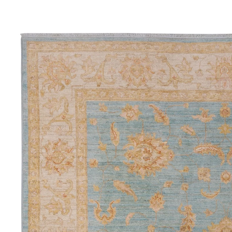 Ziegler Teppich 207x303cm - Orientteppich - hellblau