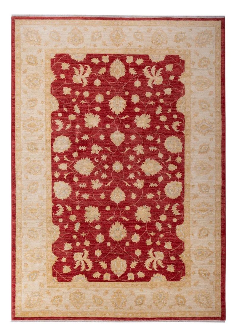 Ziegler Teppich 209x297cm - Orientteppich - dunkelrot
