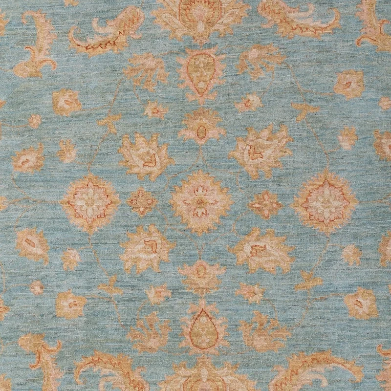 Ziegler Teppich 205x290cm - Orientteppich - hellblau