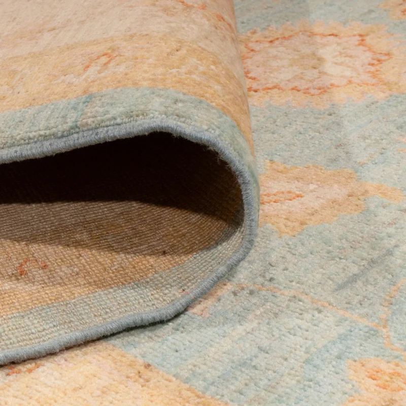 Ziegler Teppich 205x290cm - Orientteppich - hellblau