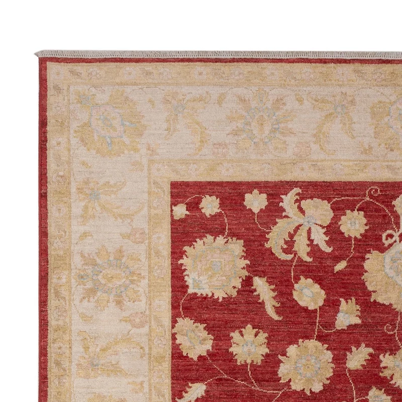 Ziegler Teppich 206x299cm - Orientteppich - dunkelrot
