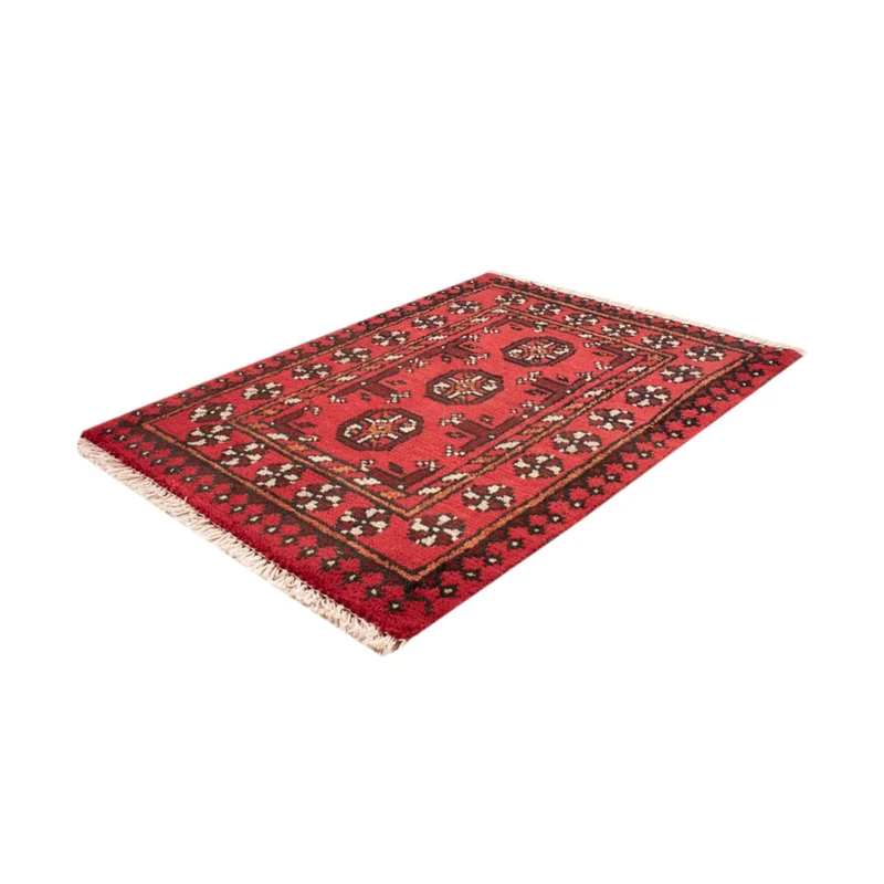 Afghan Teppich - Filpa - 51 x 65 cm - rot