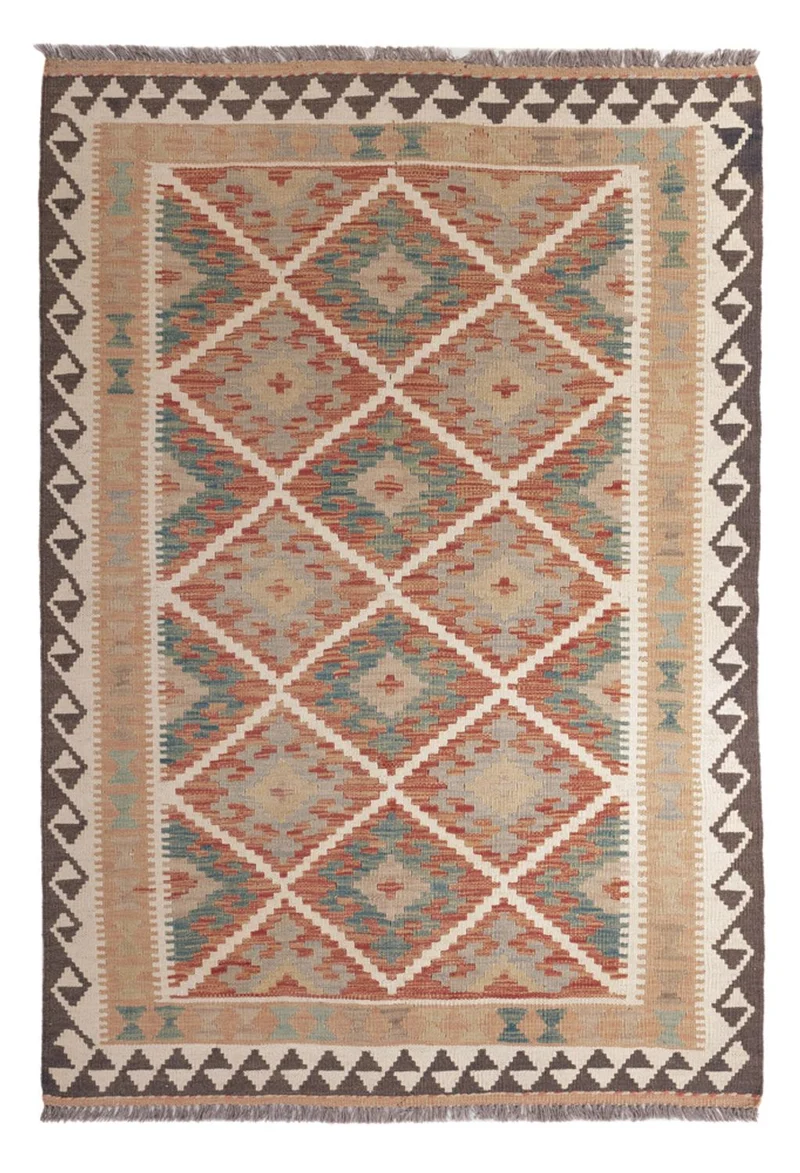 Kelim Maimene Teppich 124x179cm - mehrfarbig