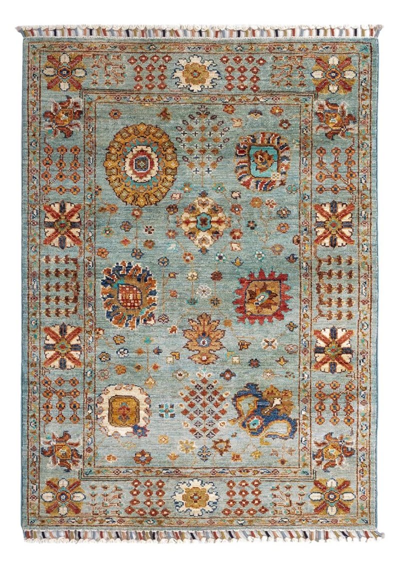 Ariana Teppich 86x120cm - Orientteppich - hellblau