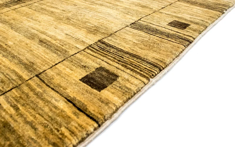 Ziegler Modern Teppich 94x147cm - Orientteppich - gelb