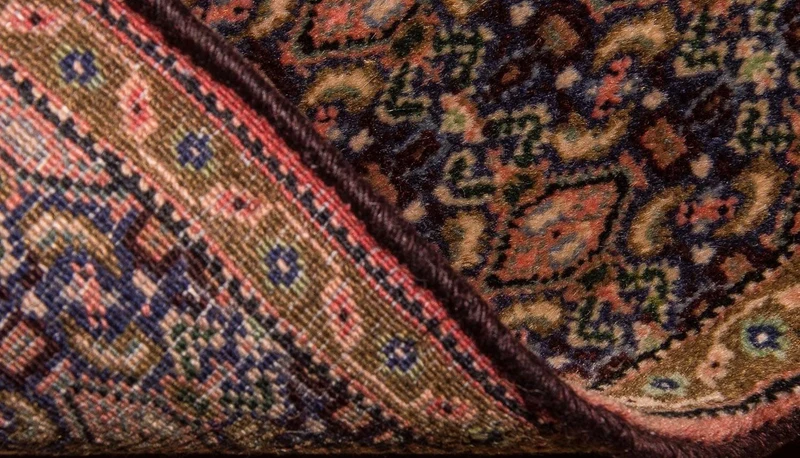 Senneh Teppich 78x106cm - Perserteppich - blau