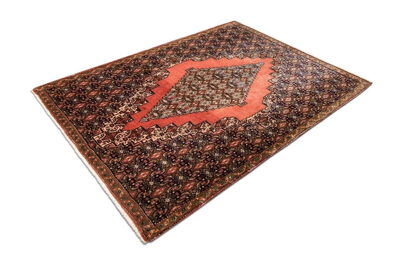 Senneh Teppich 78x106cm - Perserteppich - blau