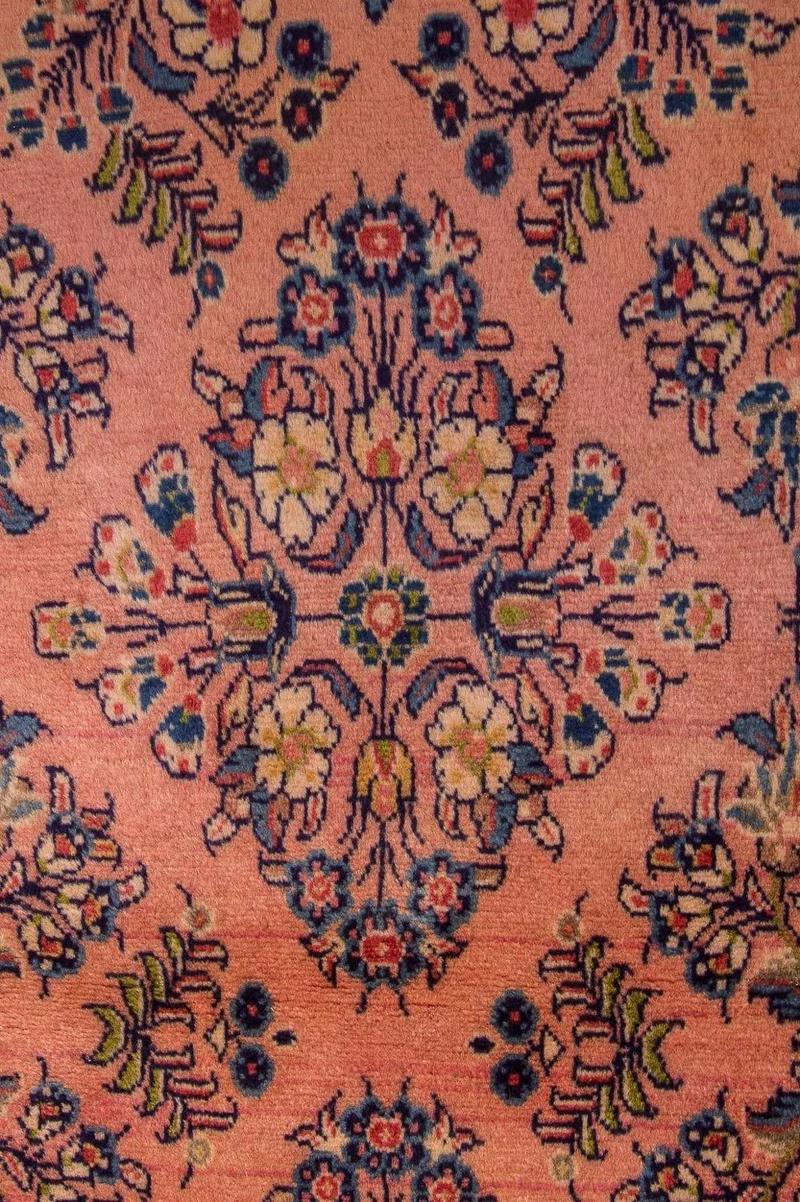 Sarough Teppich 76x205cm - Perserteppich - rosa