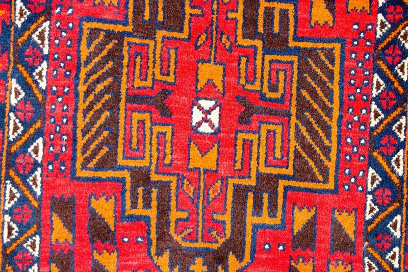 Belutsch Teppich 84x142cm - Orientteppich - rot