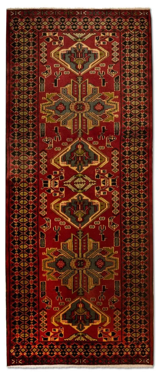 Ardebil Teppich 82x200cm - Perserteppich - rot