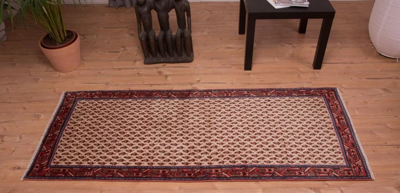 Mir Teppich 73x183cm - Perserteppich - beige