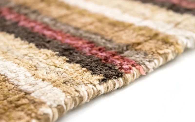 Viskose Teppich 200x200cm - mehrfarbig