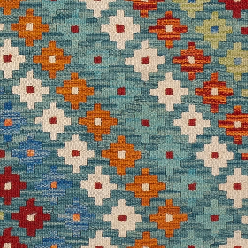 Kelim Maimene Teppich 88x90cm - mehrfarbig