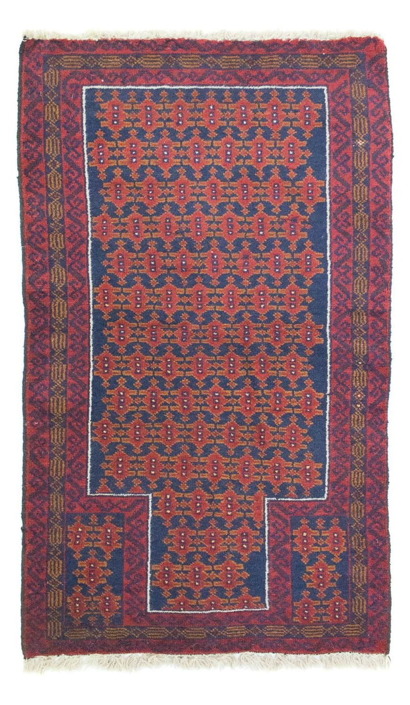 Belutsch Teppich 78x132cm - Orientteppich - blau